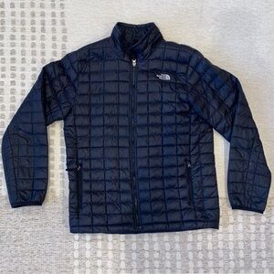 The North Face Boy Lightweight Thermoball Full Zip Jacket - Black - XL